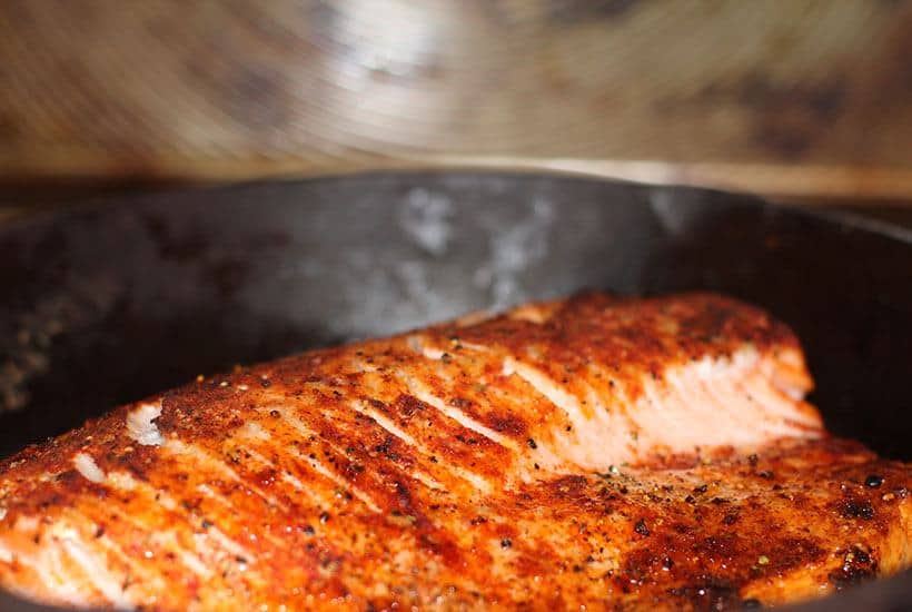 Fresh from oven: super simple Broiled Salmon perfect for two or more.