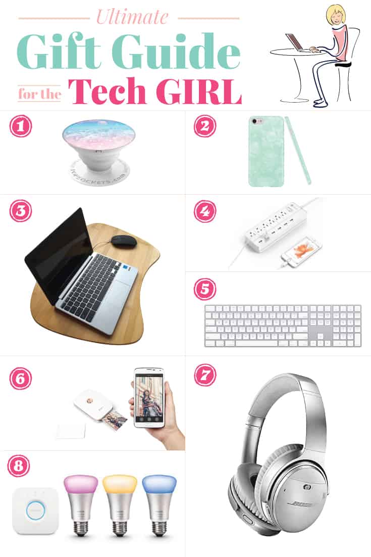 Fabulous gift ideas for the Tech Girls. Everything digital is her jam. This Christmas get her what she wants. #workfromhome #homeofficegift via @cheerfulcook
