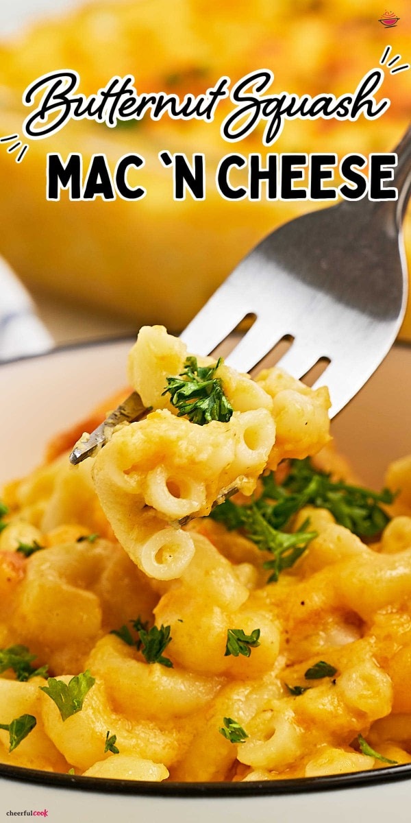 Quick and Easy Butternut Squash Mac & Cheese.