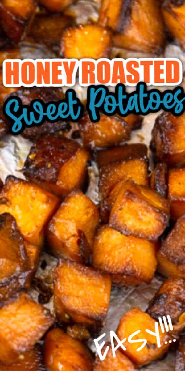 Easy and delicious honey roasted sweet potatoes
