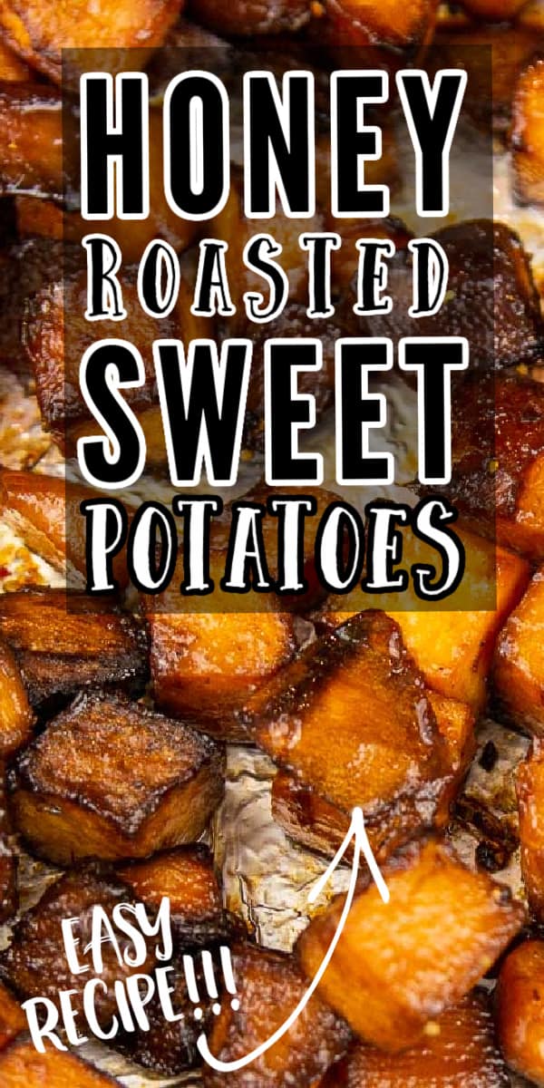 These savory and sweet honey roasted sweet potatoes are packed with flavors. #cheerfulcook #oven #healthy #easy #recipe #honey #best #salad #seasonal ♡ cheerfulcook.com via @cheerfulcook