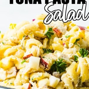 High Protein Tuna Pasta Salad
