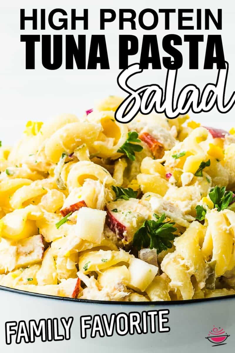 High Protein Tuna Pasta Salad
