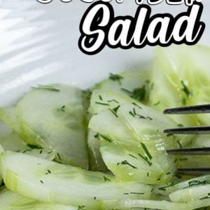 Easy German Cucumber Salad (no sour cream)