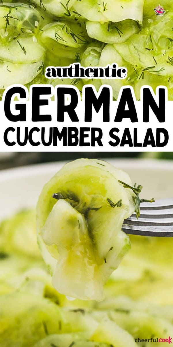 The BEST German Cucumber Salad.