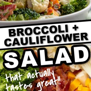 Broccoli Cauliflower Salad That actually tastes good!