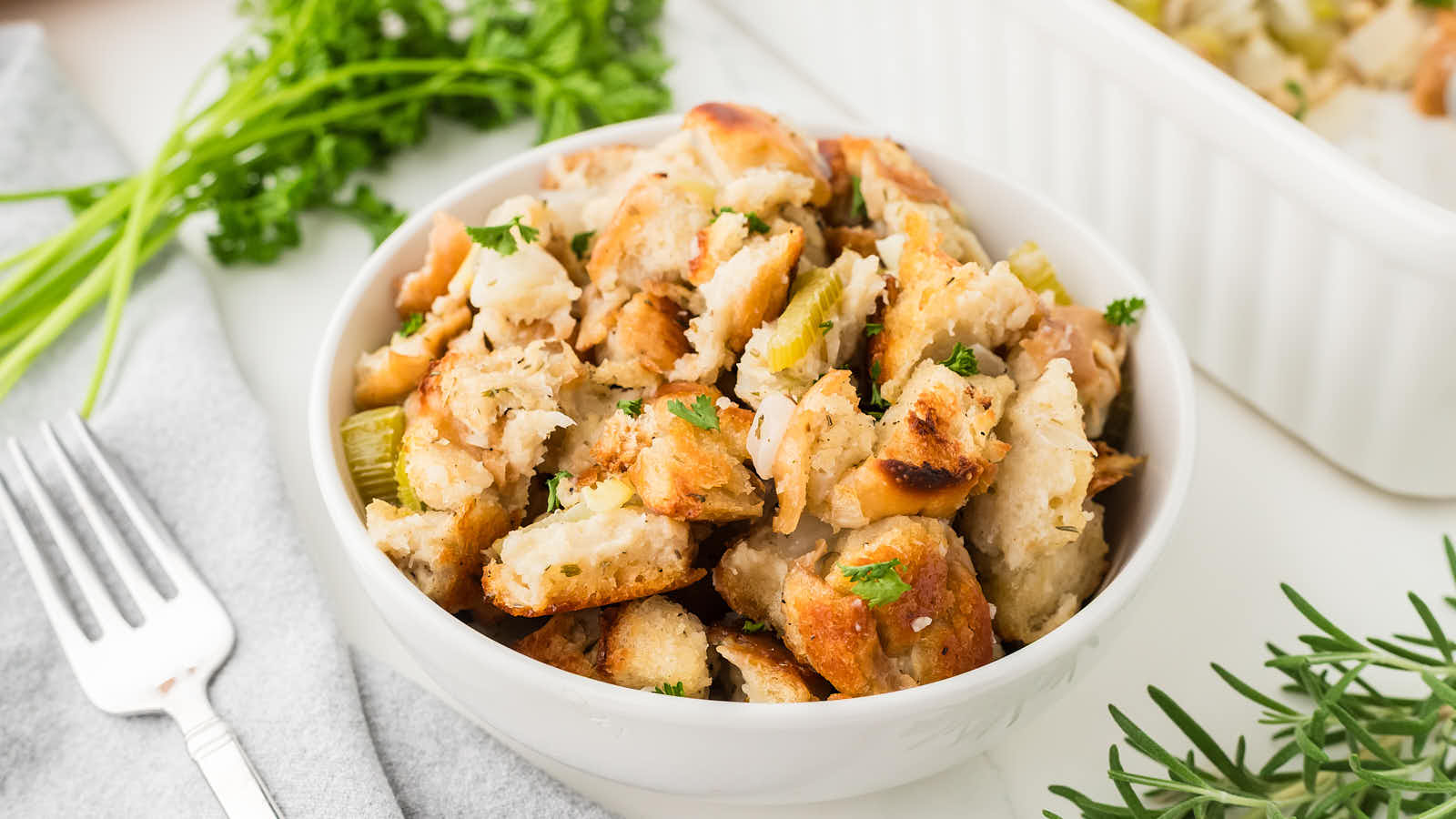 Stuffing recipe by Cheerful Cook.