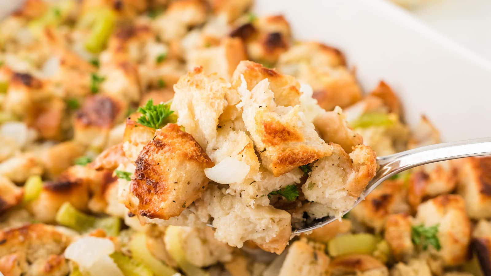 Stuffing recipe by Cheerful Cook.