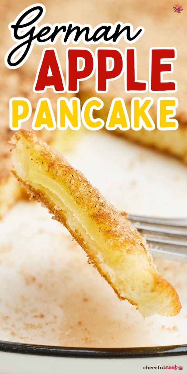 The best traditional German Apple Pancake Recipe.