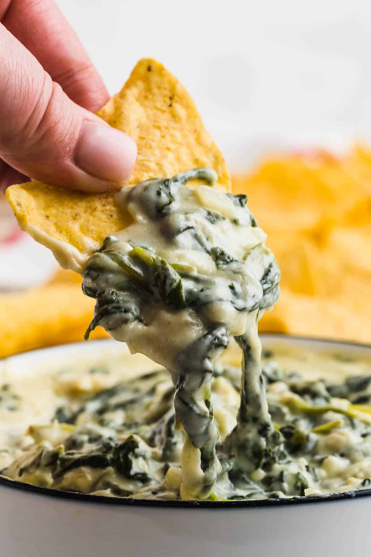 Spinach Dip ready for dipping!