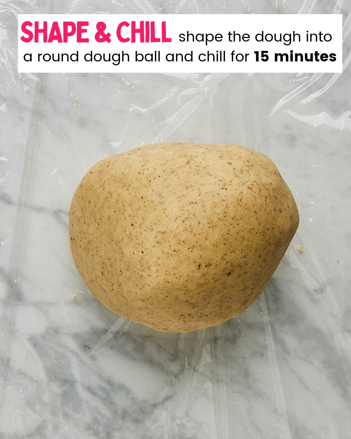 Process Step: Shape dough into a large ball. 