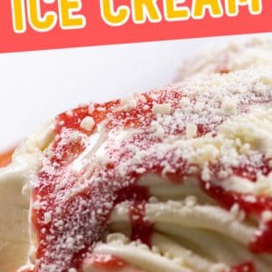 German Spaghetti Ice Cream (Spaghettieis)