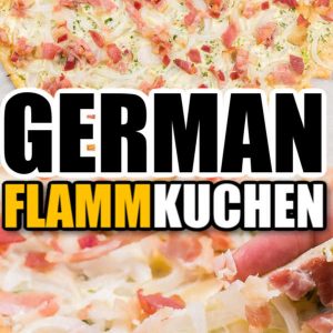 Easy German Pizza - Flammkuchen