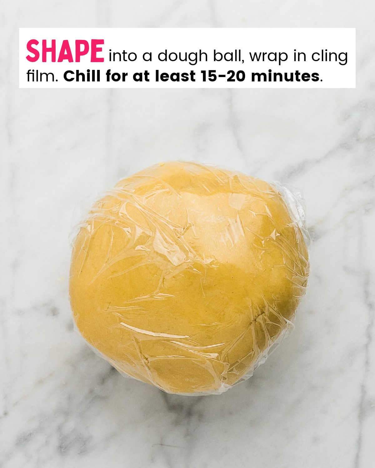 Process Step: Shape into dough ball. 
