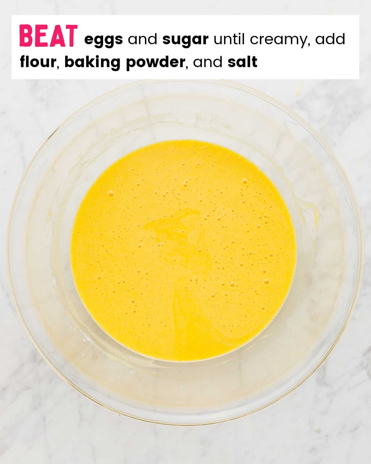 Step: Beat ingredients with a mixer. 