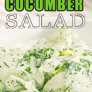 The best creamy Cucumber Salad