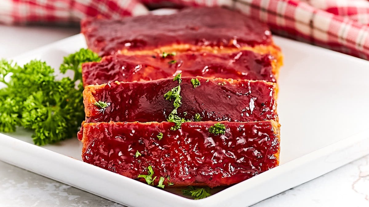 Easy Chicken Meatloaf with Barbecue Sauce - Cheerful Cook