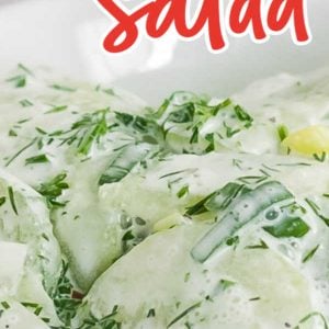 Creamy Cucumber Salad with fresh herbs