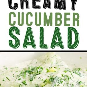 Creamy Cucumber Salad Recipe