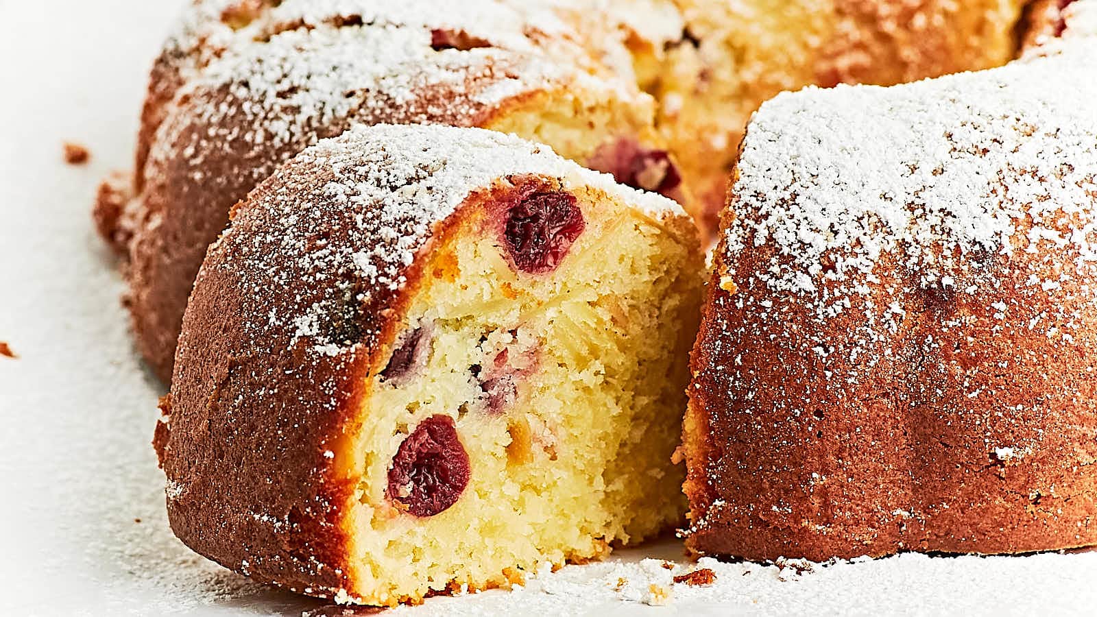 German Cherry Bundt Cake recipe by Cheerful Cook.
