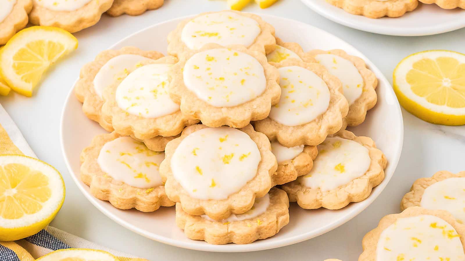 Lemon Shortbread Cookies recipe by Cheerful Cook.