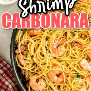 Classic restaurant-style Shrimp Carbonara