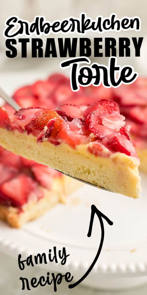 Strawberry Torte is a classic German summer dessert. A light, airy, moist sponge cake with a vanilla pudding cream filling and topped with fresh, juicy glazed strawberries. #cheerfulcook #strawberry #torte #erdbeerkuchen #Germanfood  via @cheerfulcook