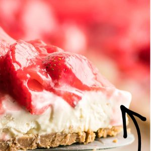 Easy No Bake Strawberry Cheesecake recipe
