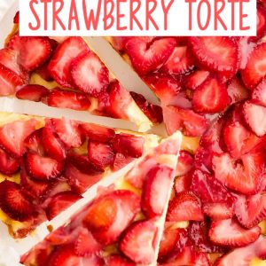 Classic German Strawberry Torte (Erdbeerkuchen)