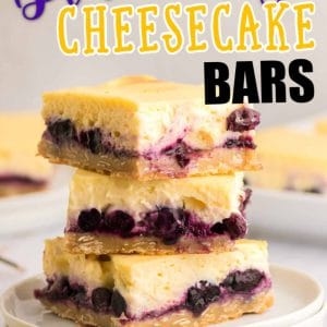 Easy Blueberry Cheesecake Bars