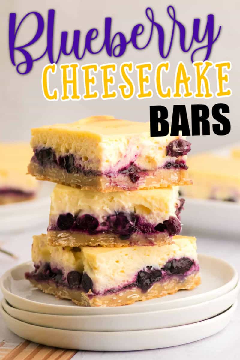 Impress your family and friends with these moist, creamy, and crunchy Blueberry Cheesecake Bars. They are delicious, refreshing, and easy to make summer dessert. #cheerfulcook #cheesecake #bars #blueberries #summerdessert #recipe via @cheerfulcook