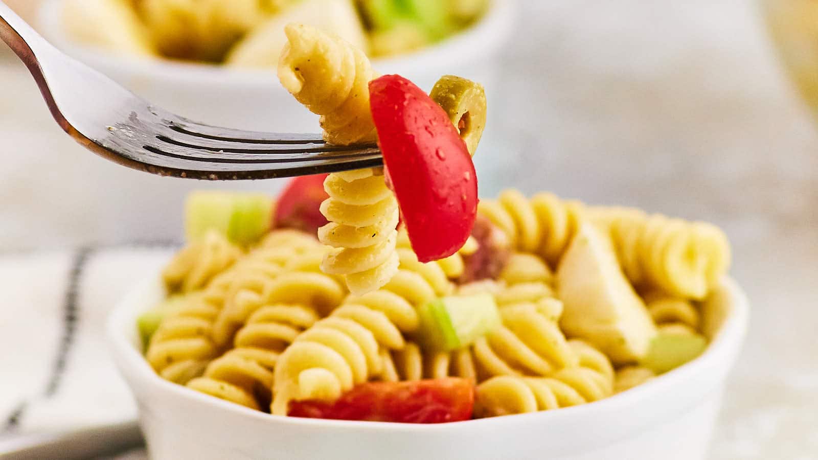 Italian Pasta Salad recipe by Cheerful Cook.