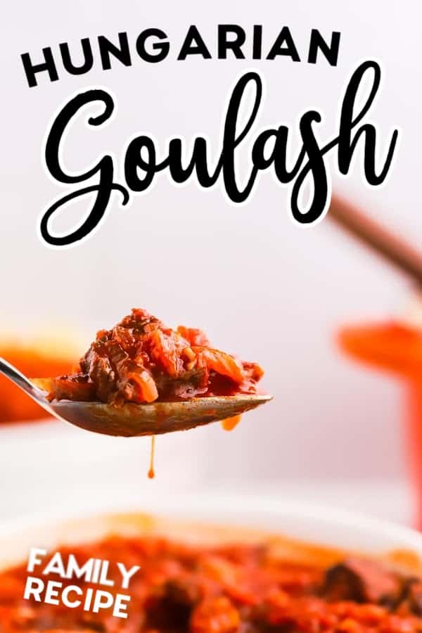 Hungarian Goulash is a hearty beef stew with melt-in-your-mouth tender beef, perfectly sautéed onions, and a blend of delicious spices. #cheerfulcook #hungariangoulash #beefgoulash #recipe #easy via @cheerfulcook
