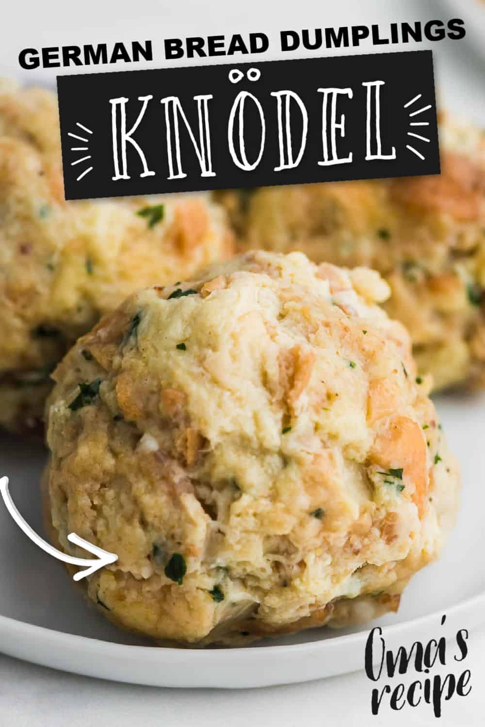'Knödel' (also 'Semmelknödel' or Speckknödel) are German bread and bacon dumplings. They are tender, savory, incredibly delicious, and make a perfect side dish. Knodel | German Dumpling Recipe | Oktoberfest side dishes | German side dish #cheerfulcook #german #recipe #dumplings  via @cheerfulcook