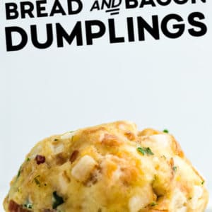 German Speckknödel (Bacon Bread Dumplings)