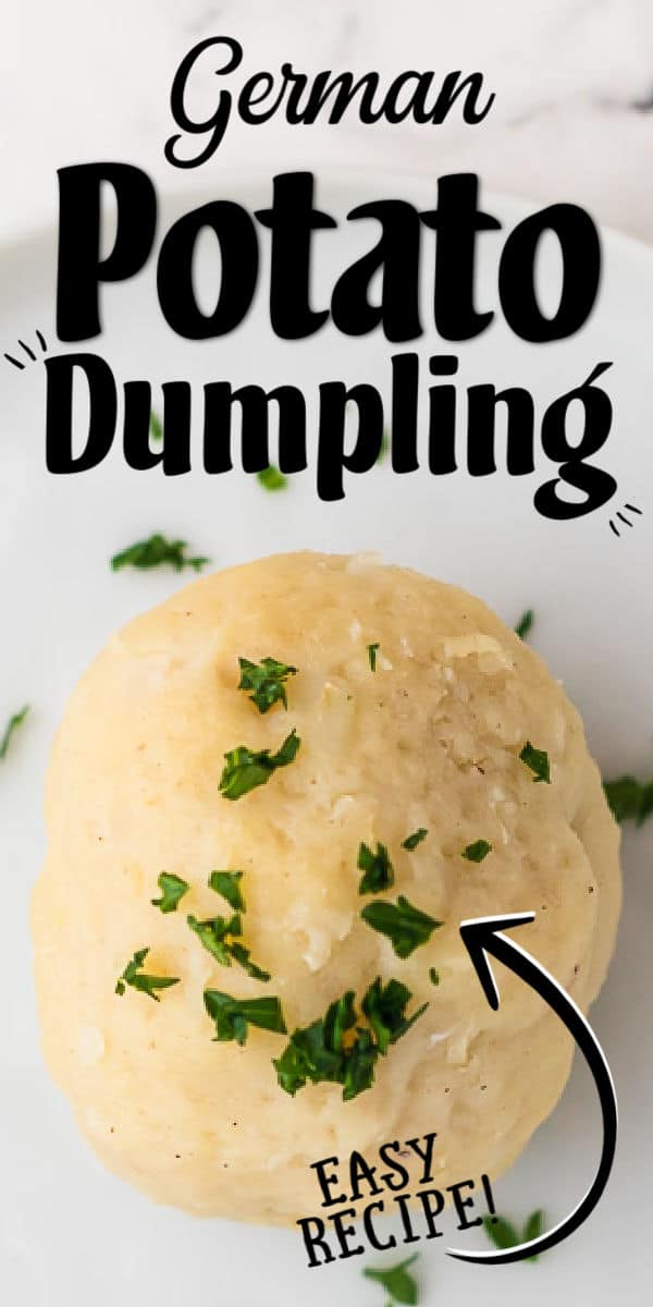 Potato Dumplings are a classic, easy to make, and delicious German side dish. Easy Potato Dumpling Recipe | German Kartoffelklösse | Kloss | German side dish #cheerfulcook #recipe #german via @cheerfulcook