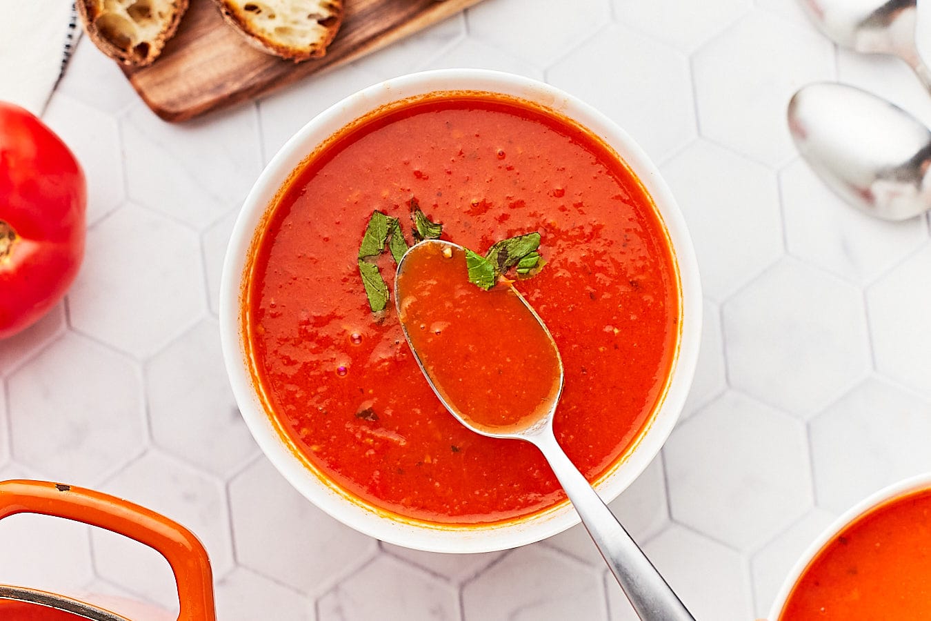 Homemade Tomato Soup Recipe.