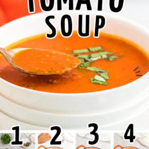 Easy Tomato Soup with Step-by-step instructions.