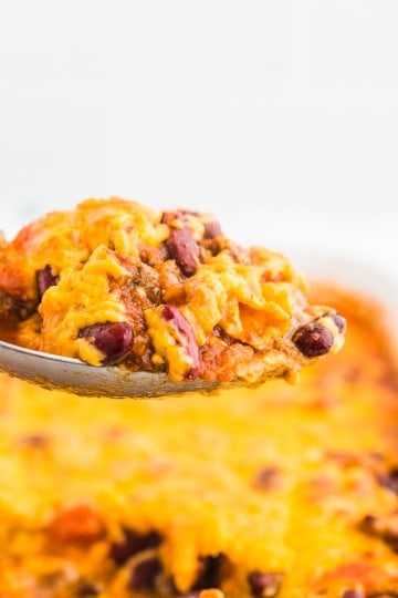 Easy Cheesy Beef and Bean Casserole - Cheerful Cook