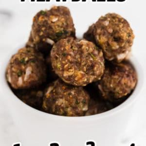 The BEST EASY Baked Meatball Recipe