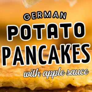 German Potato Pancakes (with apple sauce)