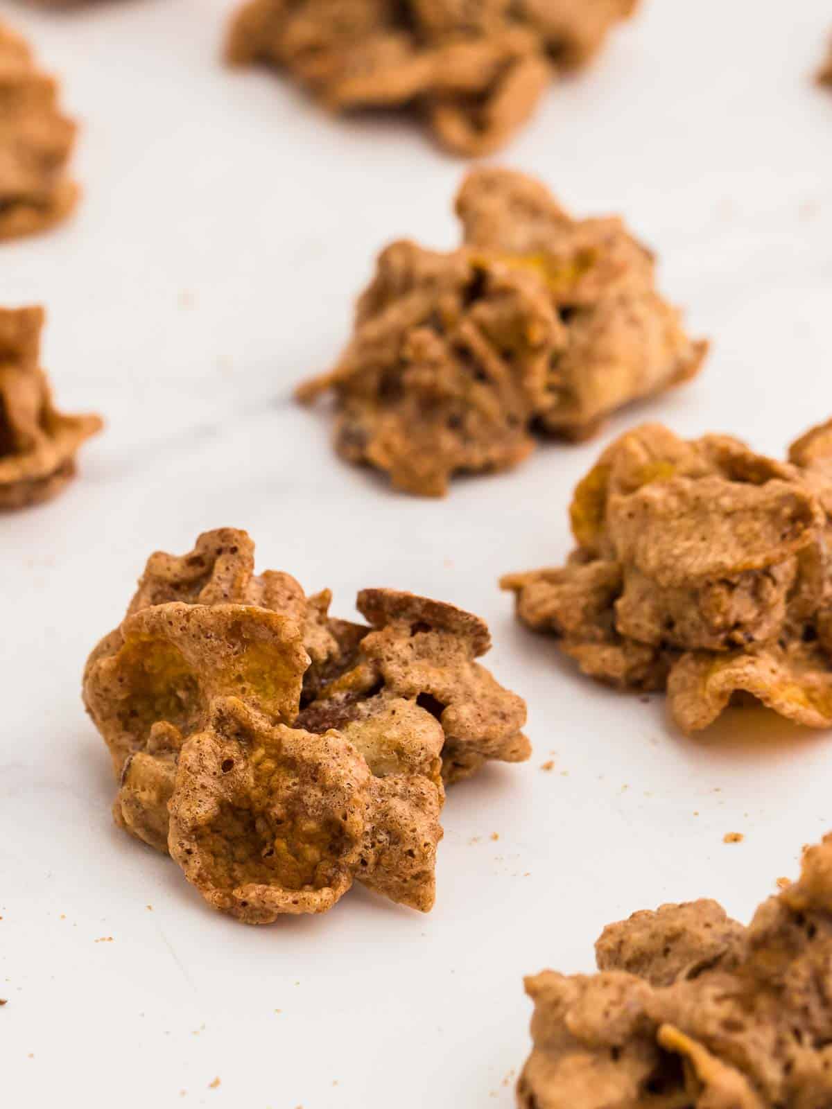 a batch of freshly baked cornflake cookies