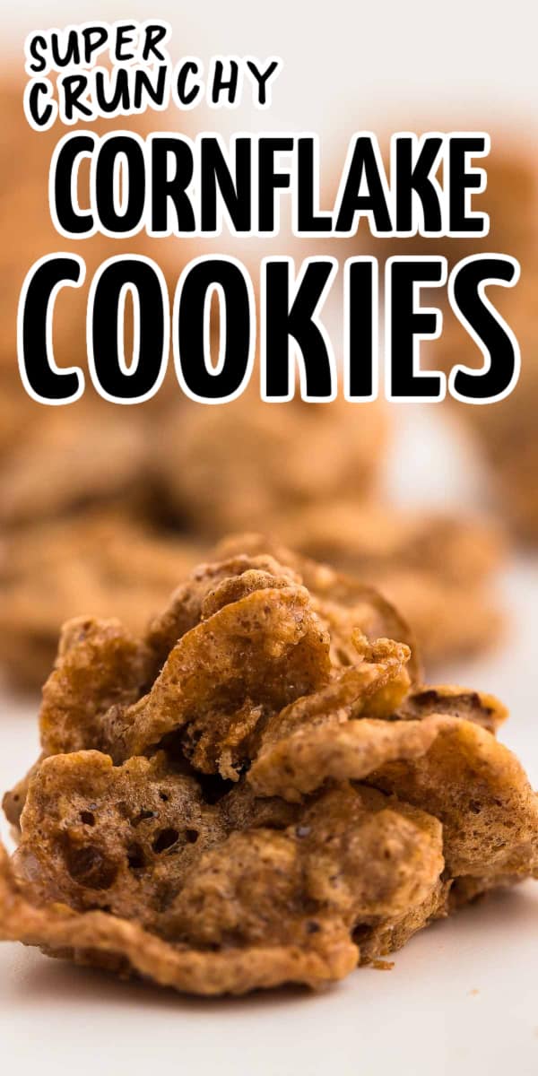 Crispy, crunchy Cornflake Cookies are a true family favorite. This 5-ingredient cookie recipe is quick and easy to make and bake. Super Easy Cornflake Cookie Recipe | Easy Christmas Cookie Recipe #cheerfulcook #baking #recipe #cornflakes #5ingredients cheerfulcook.com via @cheerfulcook