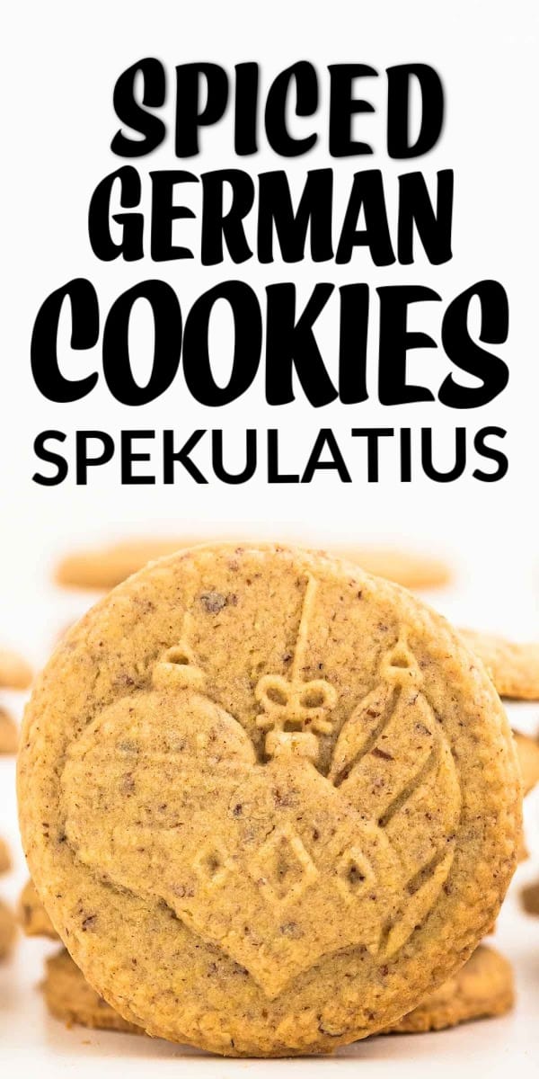 Spekulatius are buttery German shortbread cookies that are gently spiced with a mix of cardamon, cloves, and other warm spices. Easy German Spekulatius Recipe | Speculaas Recipe | Speculoos #cheerfulcook #germany #recipe #cookies #baking cheerfulcook.com via @cheerfulcook