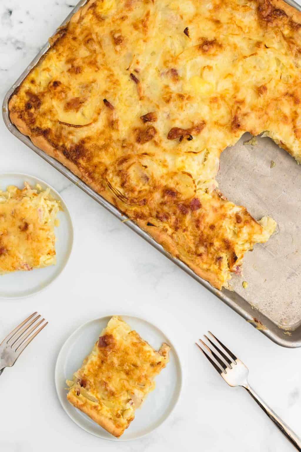 German Onion Pie with Bacon (Zwiebelkuchen) Cheerful Cook