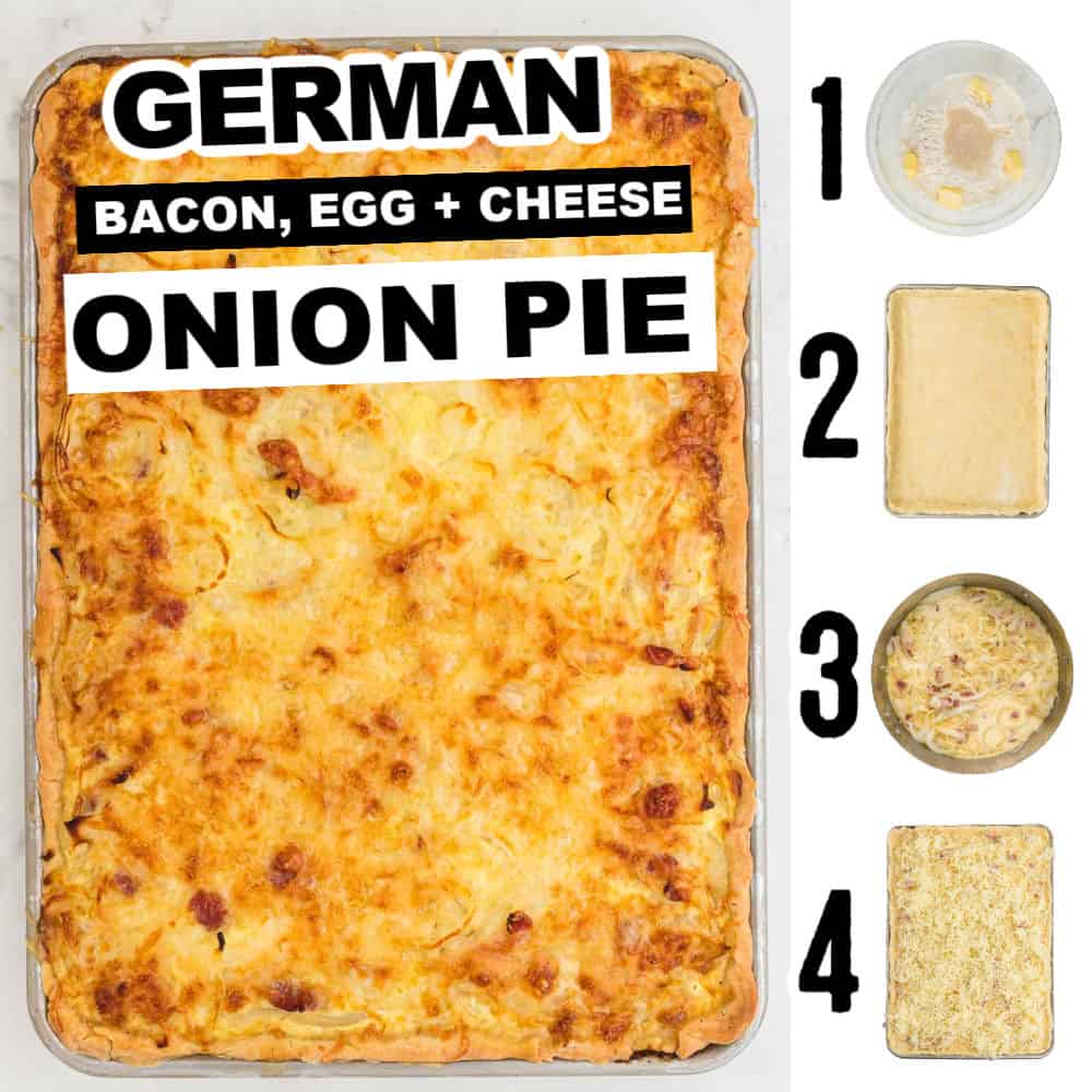 German Onion Pie with Bacon (Zwiebelkuchen) Cheerful Cook