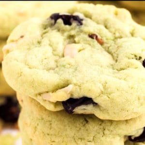 Pistachio and Cherry Cookies