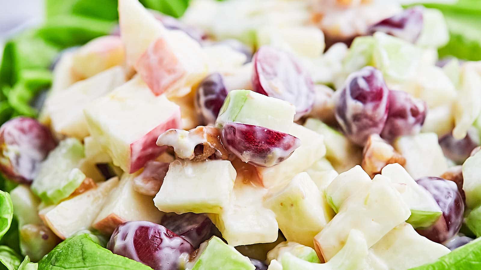 Classic Waldorf Salad recipe by Cheerful Cook.
