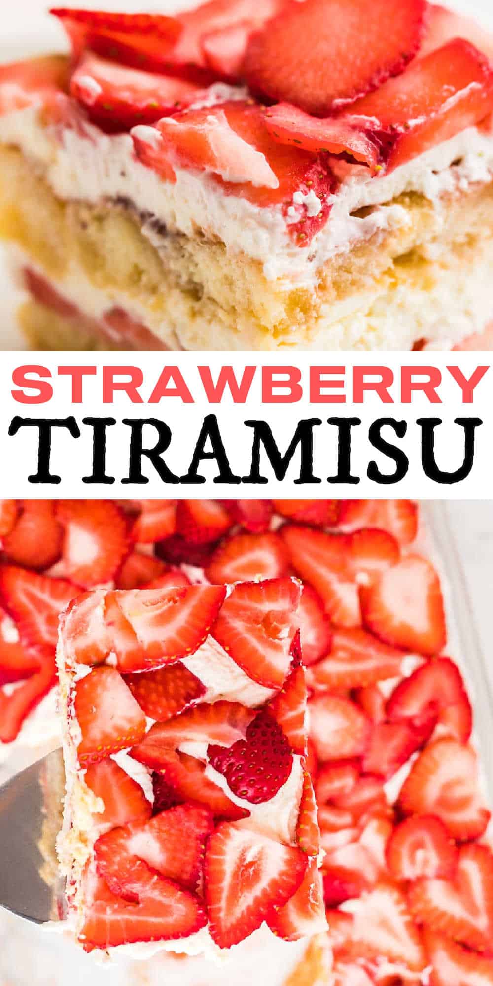 Strawberry Tiramisu has layers of fresh juicy, strawberries, rich delicious cream filling, and orange liqueur infused ladyfinger cookies. The Best No-Bake Strawberry Tiramisu | Easy Strawberry Tiramisu Recipe #cheerfulcook #tiramisu #strawberry #strawberrytiramisu #nobake #dessert via @cheerfulcook