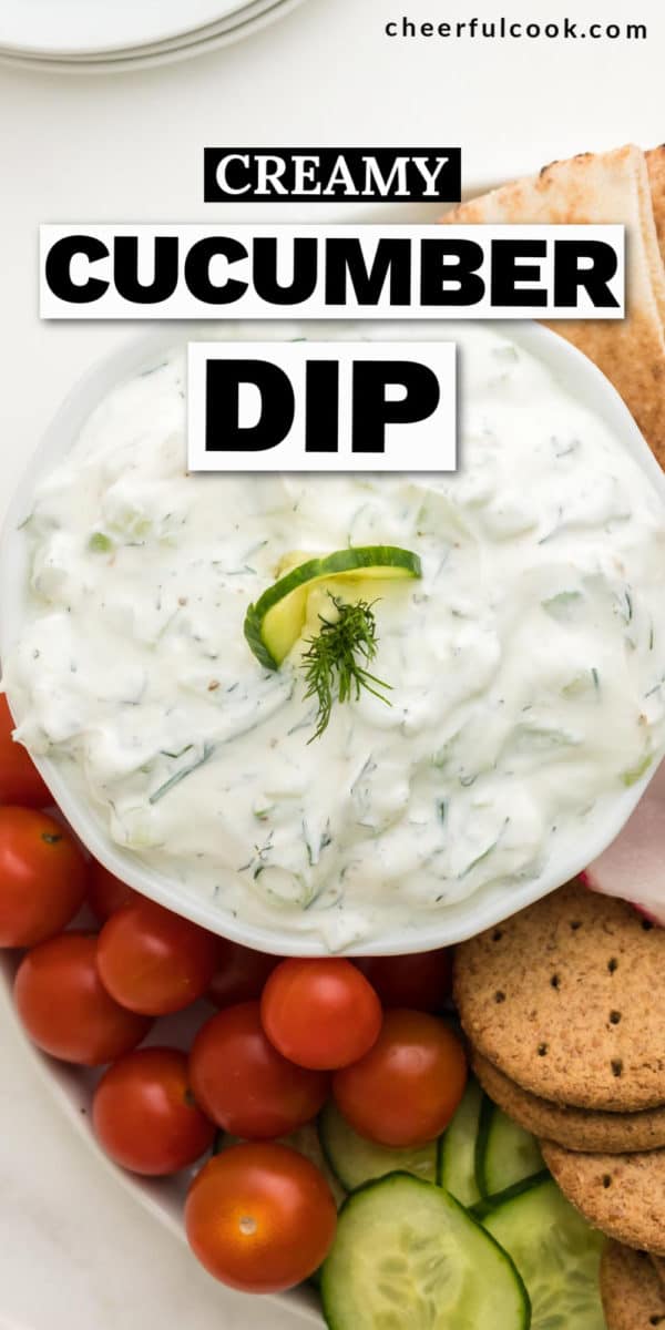 The BEST Cucumber Dip - Perfect For Summer Snacking